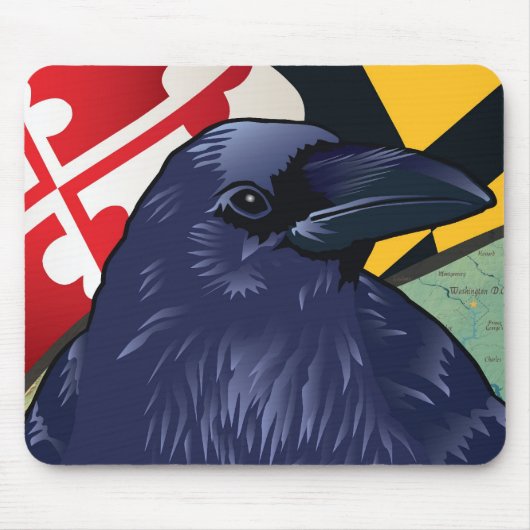 Tapis De Souris Citoyen Raven, le Maryland plus jamais (Devant)