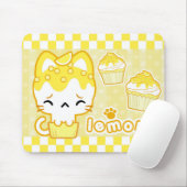 Tapis De Souris Citron Cupcake Kitty Mousepad (Avec souris)