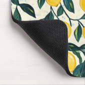 Tapis De Souris Citron jaune vif à motif (Coin)