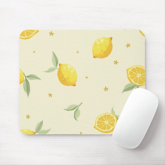 Tapis De Souris citron Mousepad (Avec souris)