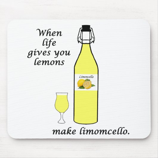 Tapis De Souris Citrons en limoncello (Devant)