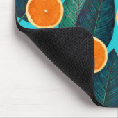 Tapis De Souris citrons et oranges turquoises (Coin)