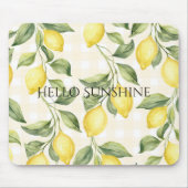 Tapis De Souris Citrons jaunes frais (Devant)