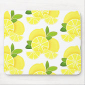 Tapis De Souris Citrons | tranches de citron | motif d'agrumes ens (Devant)