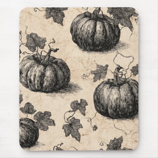 Tapis De Souris Citrouille classique d'Halloween (Devant)