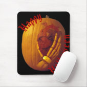 Tapis De Souris Citrouille, Coeur dans la main de squelette (Avec souris)