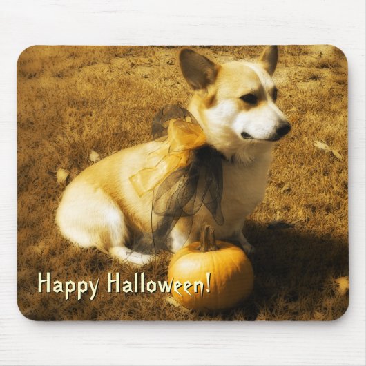 Tapis De Souris Citrouille Corgi Mousepad (Devant)
