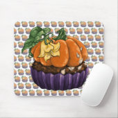 Tapis De Souris Citrouille Cupcake (Avec souris)