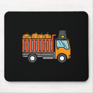 Tapis De Souris Citrouille de camion de Thanksgiving Automne autom
