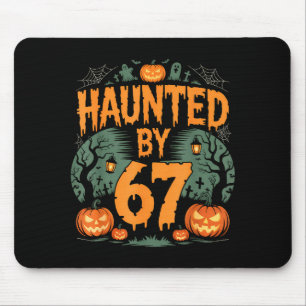 Tapis De Souris Citrouille d'Halloween hantée par le mème 67