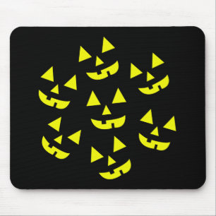 Tapis De Souris Citrouille d'Halloween Jack O' Lantern