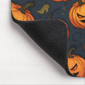 Tapis De Souris Citrouille effrayant face Orange Éffrayant Hallowe (Coin)