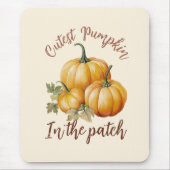 Tapis De Souris Citrouille le plus précis dans le patch (Devant)