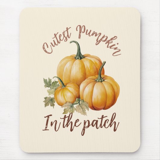 Tapis De Souris Citrouille le plus précis dans le patch (Devant)