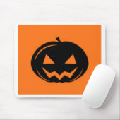 Tapis De Souris Citrouille noir (Avec souris)