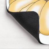 Tapis De Souris citrouille orange plat (Coin)