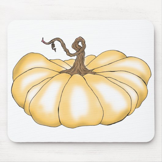 Tapis De Souris citrouille orange plat (Devant)