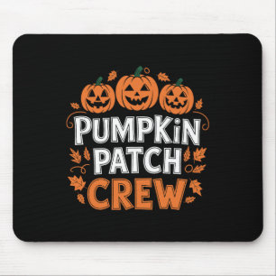 Tapis De Souris Citrouille Patch Crew Funny Citrouille Patch Squad