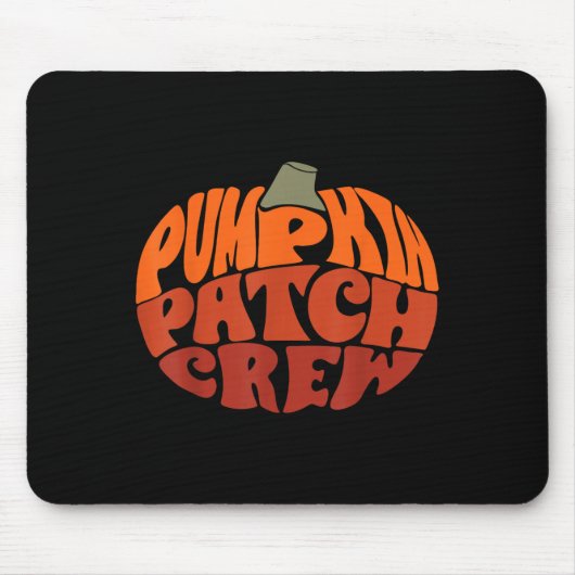 Tapis De Souris Citrouille Patch Crew Funny Citrouille Patch Squad (Devant)