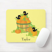 Tapis De Souris Citrouille Patch Jaune et orange (Avec souris)