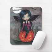 Tapis De Souris Citrouille Pixie Halloween Mousepad (Avec souris)