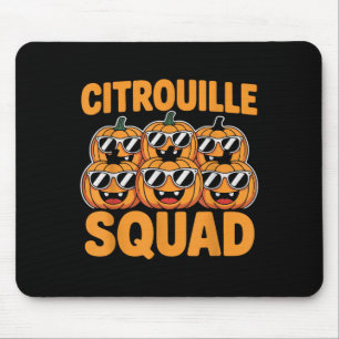 Tapis De Souris Citrouille Squad Cool Citrouille Drôle Halloween D