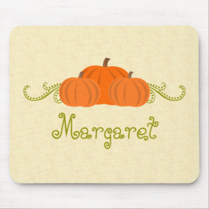 Tapis De Souris Citrouille tourbillonne Halloween Mousepad