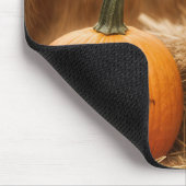 Tapis De Souris Citrouilles d'automne sur Hay Bale (Coin)