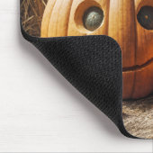 Tapis De Souris Citrouilles d'automne sur Hay Bales (Coin)