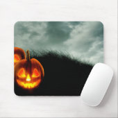 Tapis De Souris Citrouilles d'Halloween (Avec souris)