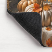 Tapis De Souris Citrouilles et mamans d'automne sur Hay Bale (Coin)