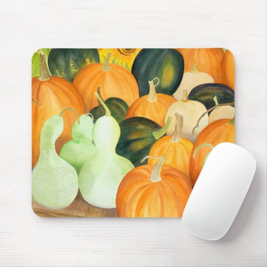 Tapis De Souris Citrouilles & Gourds Fall Mousepad (Avec souris)