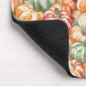 Tapis De Souris Citrouilles rayées rouge blanc vert (Coin)