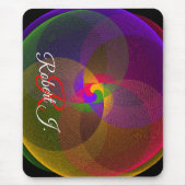 Tapis De Souris Citrus Color Blend Geometric Mouse Pad (Devant)