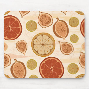 Tapis De Souris Citrus & Fig Cuisine Méditerranéenne Botanique