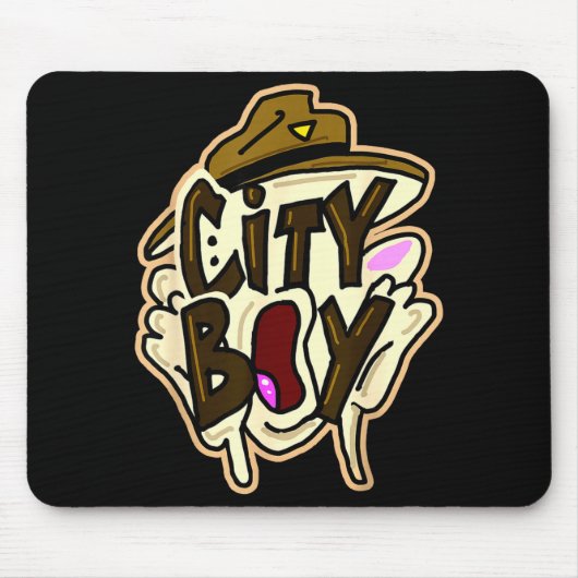 Tapis De Souris City boy meme  (Devant)