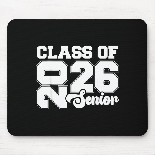 Tapis De Souris Cl Of 2026 Senior Graduation Day School Events, Se (Devant)