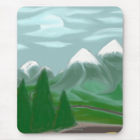 Tapis De Souris Clair de lune occidental Mousepad d'élans (Devant)