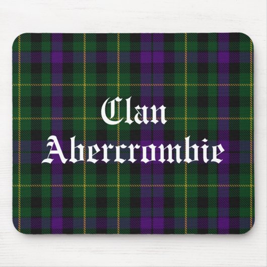 Tapis De Souris Clan Abercrombie Tartan (Devant)