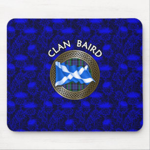 Tapis De Souris Clan Baird Tartan Knot & Drapeau