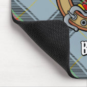 Tapis De Souris Clan Bell Crest sur Tartan (Coin)