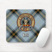 Tapis De Souris Clan Bell Crest sur Tartan (Avec souris)