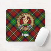 Tapis De Souris Clan Boyd Crest sur Tartan (Avec souris)