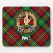 Tapis De Souris Clan Boyd Crest sur Tartan (Devant)