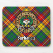 Tapis De Souris Clan Buchanan Crest sur Tartan (Devant)
