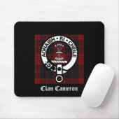 Tapis De Souris Clan Cameron Crest & Tartan (Avec souris)