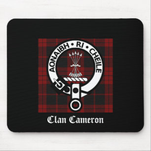 Tapis De Souris Clan Cameron Crest & Tartan