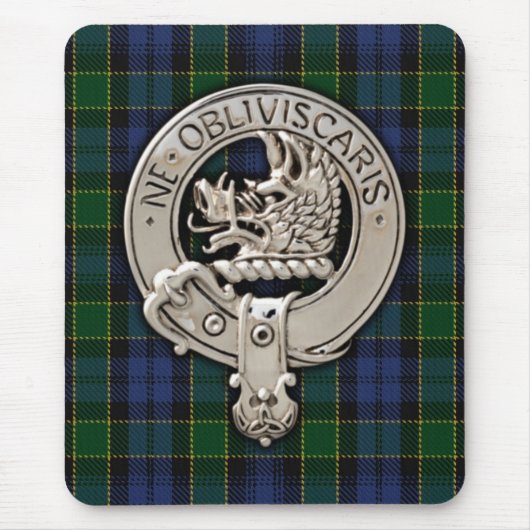 Tapis De Souris Clan Campbell Crest et Breadalbane Tartan (Devant)