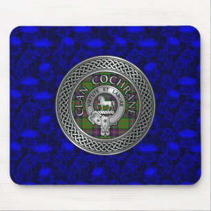 Tapis De Souris Clan Cochrane Crest & Tartan Knot