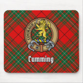 Tapis De Souris Clan Cumming Crest sur Tartan (Devant)